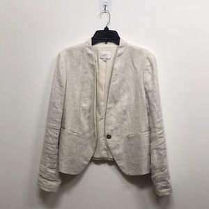 Ann Taylor Loft Linen Blazer